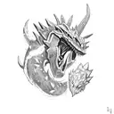 monster hunter game tattoo design idea