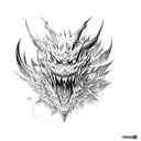 monster hunter game tattoo design idea