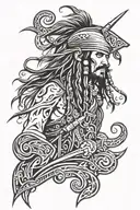 jack sparrow tattoo design idea