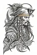 jack sparrow tattoo design idea