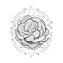 one line broccoli tattoo design idea