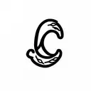 broccoli with a Initial J tattoo design idea