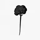 broccoli with a Initial J tattoo design idea