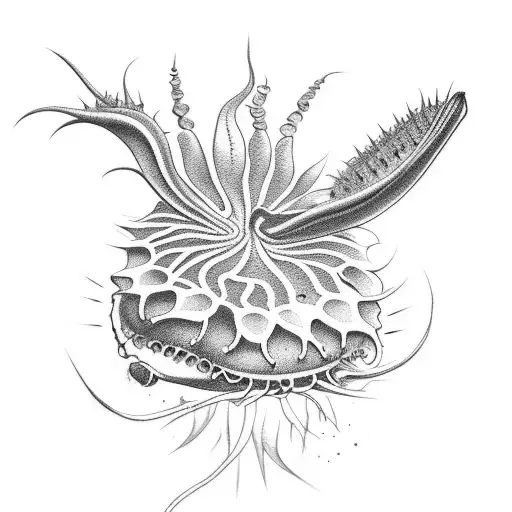 Venus flytrap  tattoo design idea