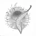 Venus flytrap  tattoo design idea