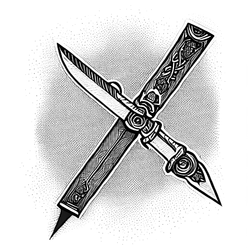 buster sword tattoo design idea