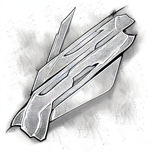 buster sword tattoo design idea