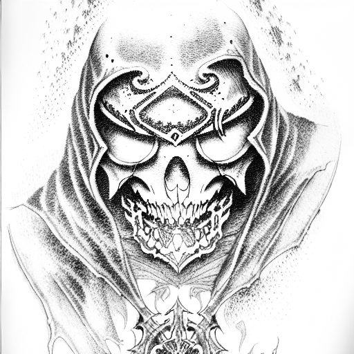 Grim Reaper dark knight tattoo design idea