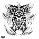 Grim Reaper dark knight tattoo design idea