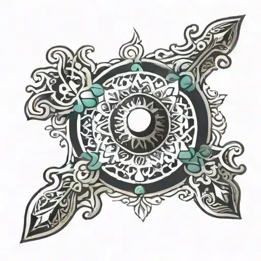 hand of fatima tattoo design idea