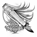 Sword tattoo design idea