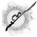 Sword tattoo design idea