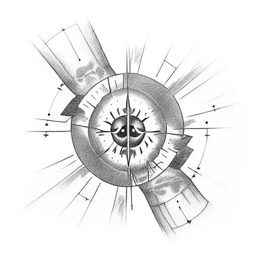 a slightly dying sun on the inside of my left elbow and some spawns fall from it to the inside of the forearm tattoo design idea