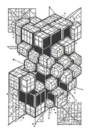 rubik tattoo design idea