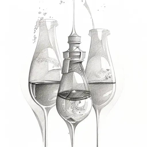 in vino veritas  tattoo design idea