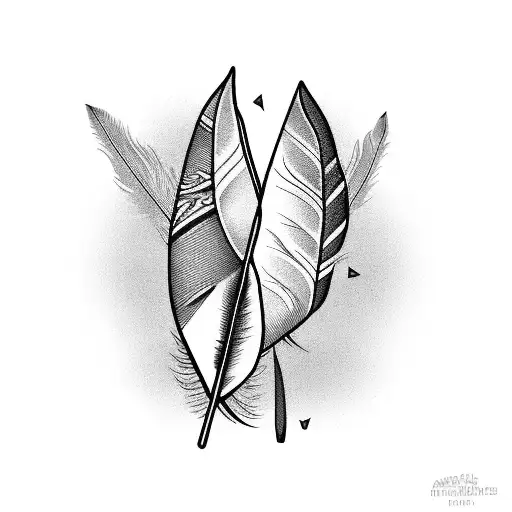 Mom and Dad Tattoo with Feather Arrow Temporary Tattoo Waterproof For –  Temporarytattoowala