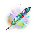 arrow feather tattoo design idea