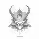 mind over matter tattoo design idea