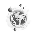 mind over matter tattoo design idea