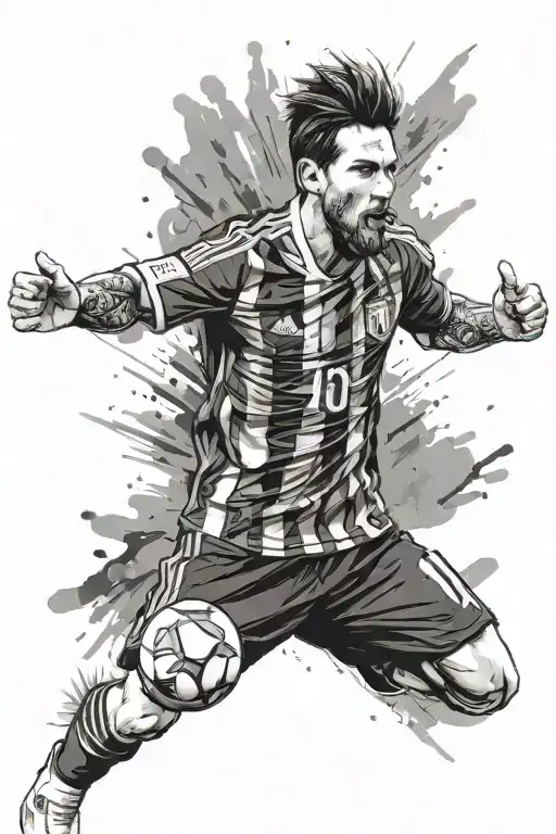 messi world cup tattoo design idea