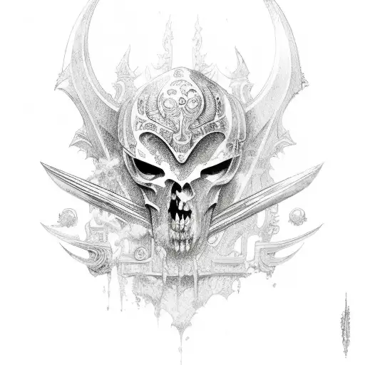 espada medieval  tattoo design idea