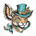 leon con filhas  tattoo design idea