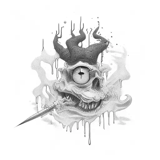 write the sentence "feels good to be insane" in a line with normal font but from at the end it drips out and fades tattoo design idea