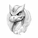 my little ponny with a trex tattoo design idea