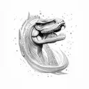 my little ponny with a trex tattoo design idea