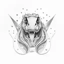 my little ponny with a trex tattoo design idea