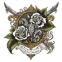 psalm 23 tattoo design idea