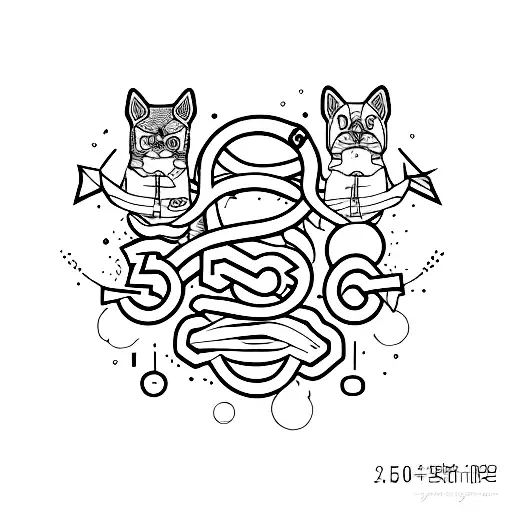 generate a design that depict 5 friends tattoo design idea