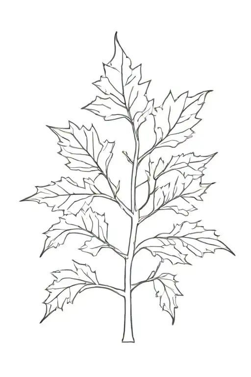 oaktree tattoo design idea