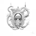 Asclepius tattoo design idea