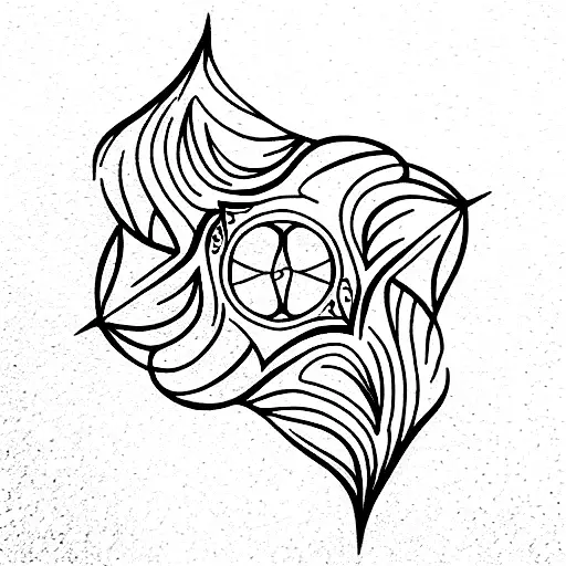 Art Nouveau tattoo design idea