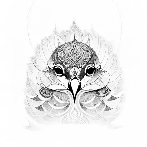 sudarshan name with peacocks  tattoo design idea