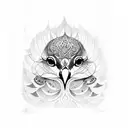 sudarshan name with peacocks  tattoo design idea