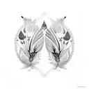 sudarshan name with peacocks  tattoo design idea
