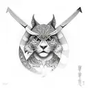 knife to law tattoo design idea