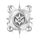 A tattoo featuring anti-Christian imagery intertwined with philosophical symbols tattoo design idea