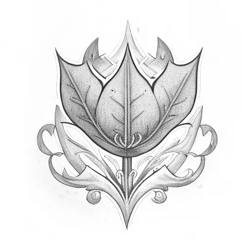 fleur-de-lis, lily, trees, bayou, lantern tattoo design idea