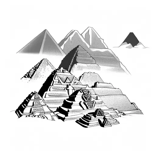 travel collage of all the areas i have travelled. Pictures of Great pyramids, machu picchu, highbury stadium, Stoneheng, tattoo design idea