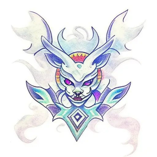kindred from league of legends tattoo design idea