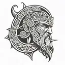 celtic warrior forearm band tattoo design idea