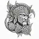celtic warrior forearm band tattoo design idea