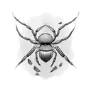 viuda negra araña tattoo design idea