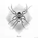 viuda negra araña tattoo design idea