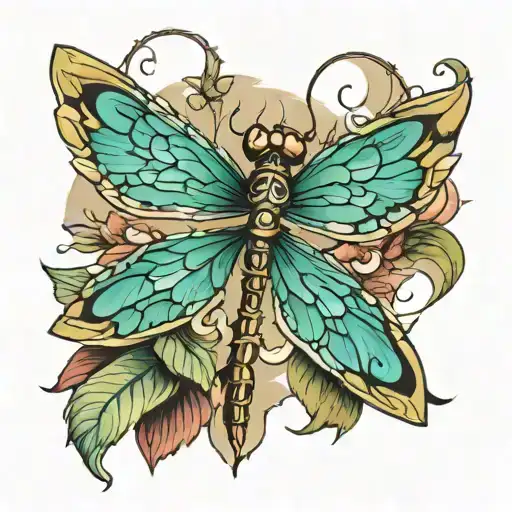 dragonfly tattoo design idea