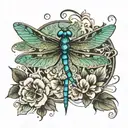 dragonfly tattoo design idea
