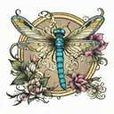dragonfly tattoo design idea